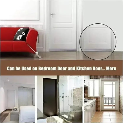 Door Sealing Strip Self-adhesive Door Bottom Gap Filling Sealing Strips Insect Proof Brush Strip Windproof Soundproof Door Tape