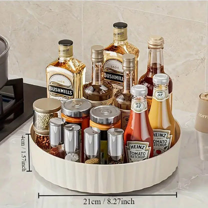 360°Rotating Rotating Spice Rack Organizer For Bathroom Kitchen Countertop Easy Access and Efficient Storage Desktop Storage Box