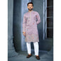 Muslim Kurtta Caftan Dubai Men'S Robe Long-Sleeved Ethnic Style Stand Collar Arabic Clothing National style Middle Eastern