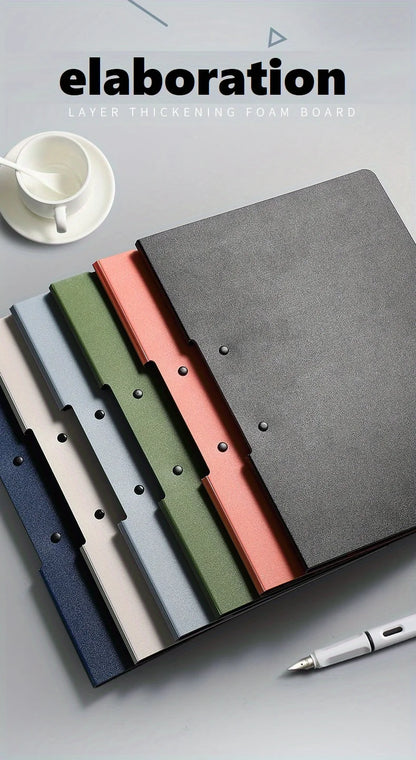 1pc A4 File Folders, Documents Organizer, Clipboard With Cover, Paper Folder For Business & School, Stationery & Office Supplies