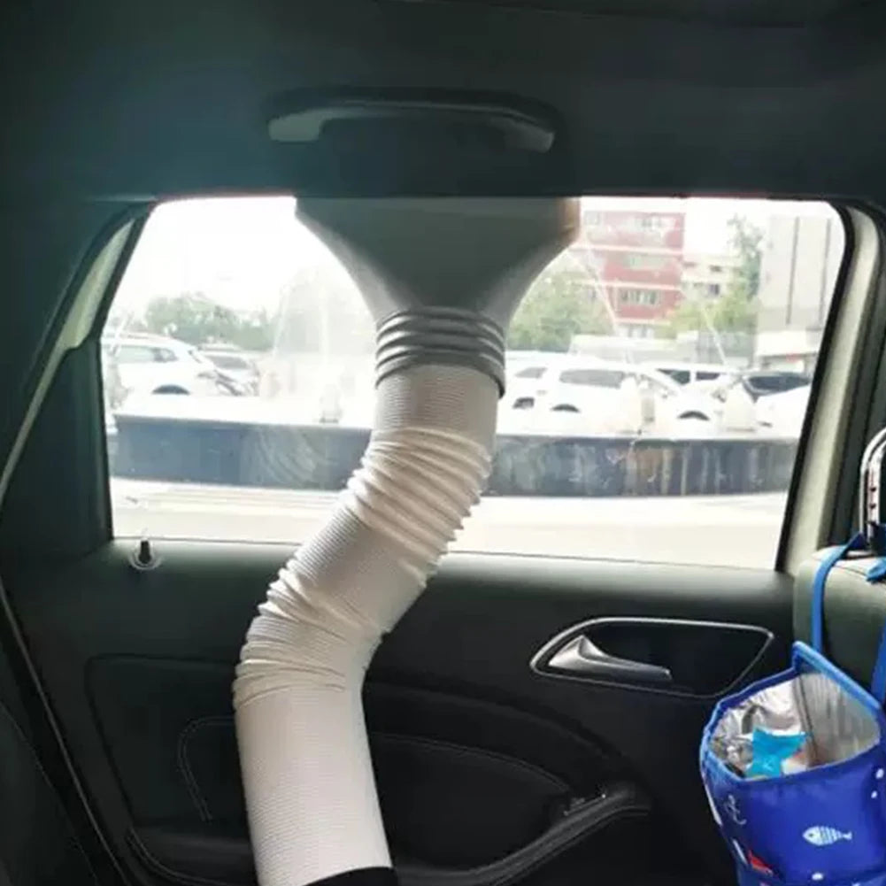 Flat Air Conditioning Exhaust Hose Adapter Exhaust Hose Window Adapter Exhaust Adapter for Mobile/Car Air Conditioning