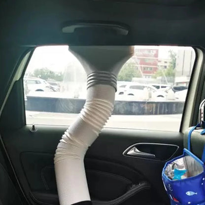 Flat Air Conditioning Exhaust Hose Adapter Exhaust Hose Window Adapter Exhaust Adapter for Mobile/Car Air Conditioning