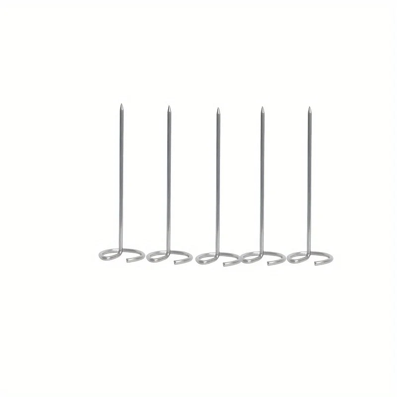 10pcs Air Fryer Oven, Vertical Grill, Skewer Grill, Universal Accessories, Food Grade 304 Stainless Steel Special Baking Needle
