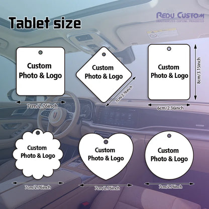 Auto Cabin Scent Card, Hanging Fragrance Air Freshener for Car Interior Truck SUV RV Home Office Decoration