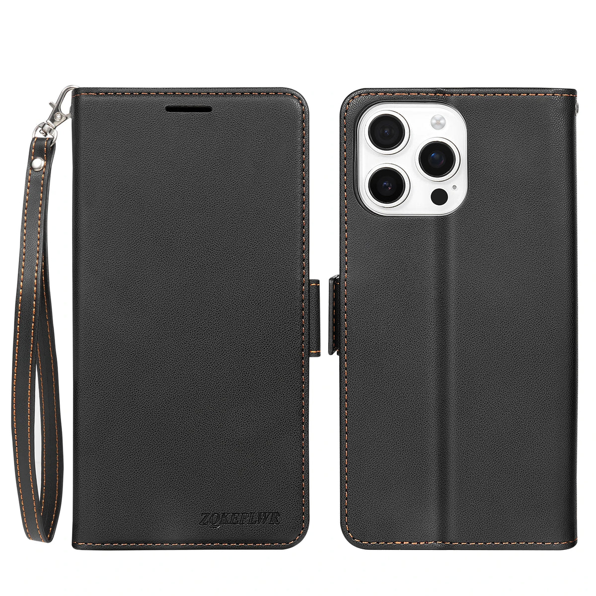 Wallet With Card Slot Bracket Magnetic Flip Leather Case For iPhone Air 17 Pro Max 16e 16 15 Plus 14 13 Mini Shockproof Card Bag