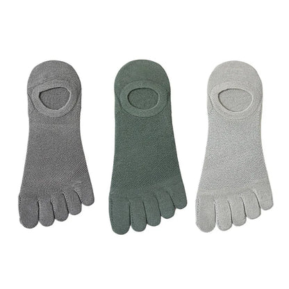 3 Pairs/lot Men's Socks Breathable Sweat Novelty Toe Socks Fashion Casual Breathable Finger Boat Sock High Quality Sox for Male