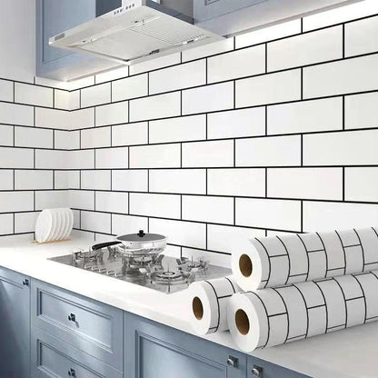 80CM Kitchen Oil-proof Sticker High Temperature Resistance Waterproof Self-adhesive Wall Stickers Wall Decor Kitchen Wallpaper