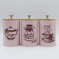 3Pcs Canister Set for Kitchen Counter, Coffee Sugar Tea Canister, Metal Vintage Kitchen Containers, Food Storage Containers
