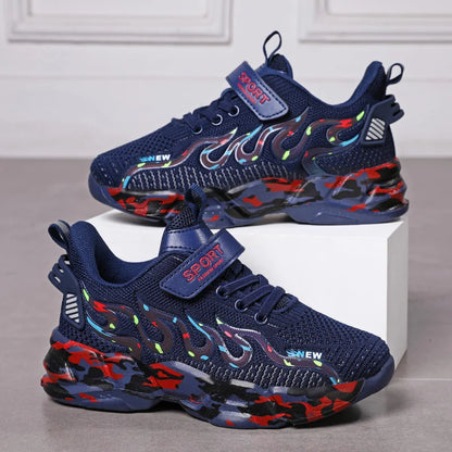 Boys Running Shoes 2022 Design Children Sneakers Mesh Kids Casual Sneakers 7-12 Years Children Sneakers for Boys