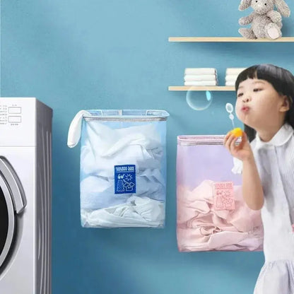 Foldable Wall Mounted Laundry Basket Dirty Clothes Storage Basket Toy Dust Bucket Home Laundry Hamper Dirty Clothes Storage Bag