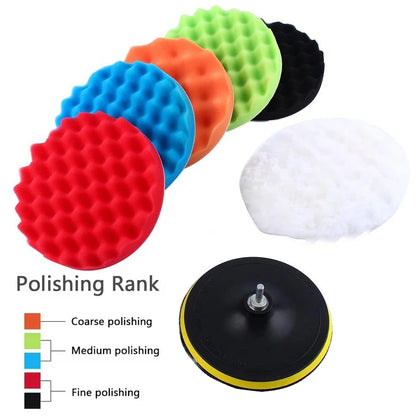 8Pcs Car Polishing Kit Polish Pad 3/7/5 Inch Car Polishing Disc Waxing Sponge Car Polisher Buffing For Car Polisher Accessories