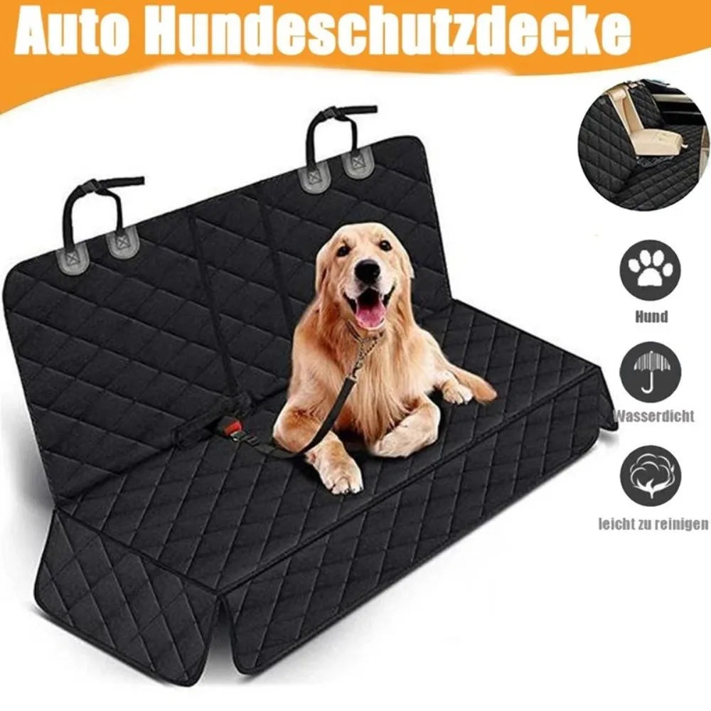 Dog Car Seat Cover, Pet Travel Carrier Mattress, Dog Car Seat Protector with Center Seat Armrest for Car Back Seat Incl Side Protection, Dog Car Blanket, Back Seat Protection