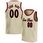 Fashion Cream Basketball Tank Tops Summer Trend Custom Name Team Name Men Women Sports Vest Casual Oversized Team Uniforms Tees