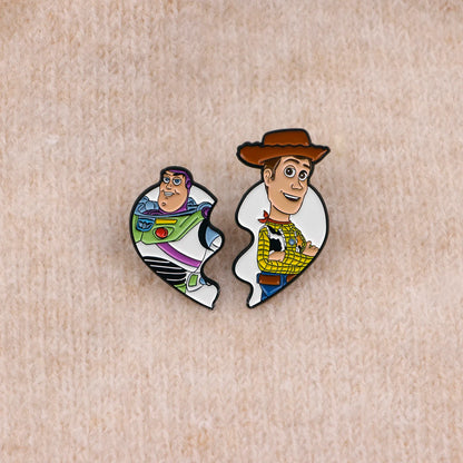 Cute Robot Enamel Pin Cartoon Dog Brooch For Coat Women's Brooches Fashion Lapel Badges Jewelry Gift for Friends