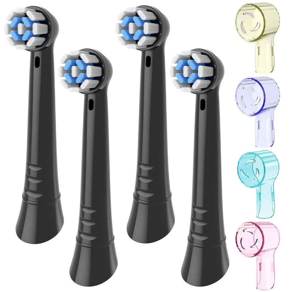 Toothbrush Replacement Heads Compatible with Oral B iO 10 9 8 7 6 5 4 3 Series Electric Toothbrush, 4 Pack Brush Heads