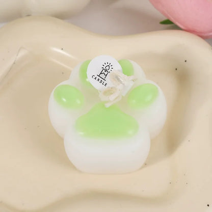 Cat Paw Shaped Scented Candle Handmade Decor For Pet Birthday Valentine Wedding Souvenir Diy Home Party Ornament Gift