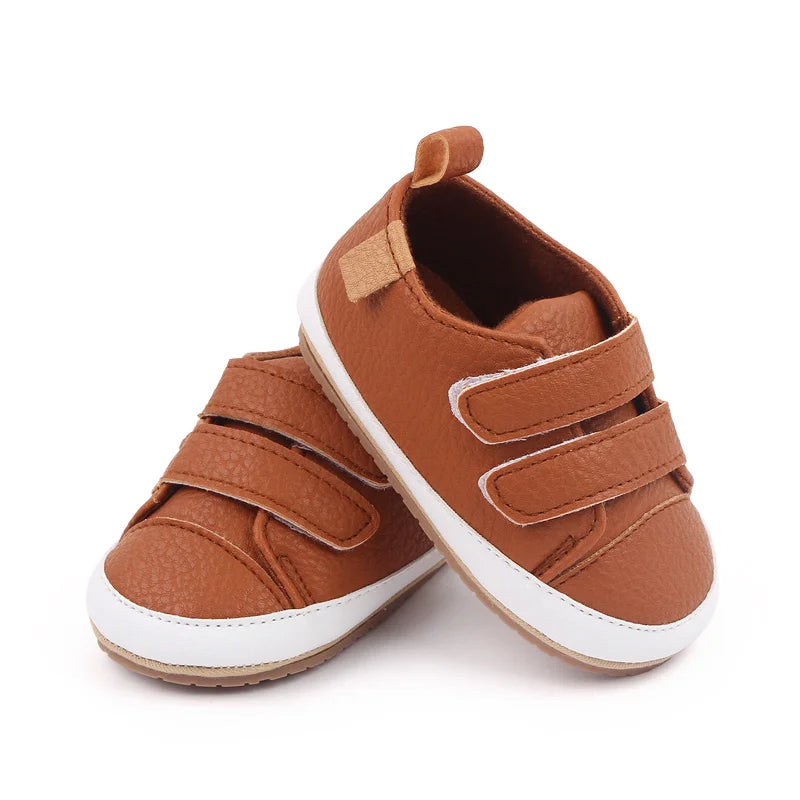 Baby Casual Sneaker Spring and Autumn Soft PU and TPR Sole Anti-slip High Quality Hot Selling 2023 New Fashion for Toddler 0-12M