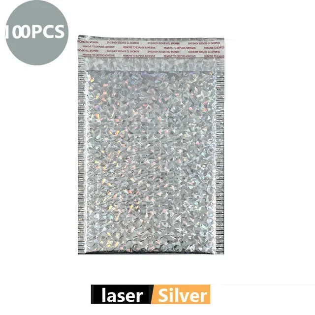 100Pcs Packaging Shipping Bag Self Seal Purple Waterproof Courier Bags Bubble Mailers Padded Bubble Envelopes Bag shipping bags
