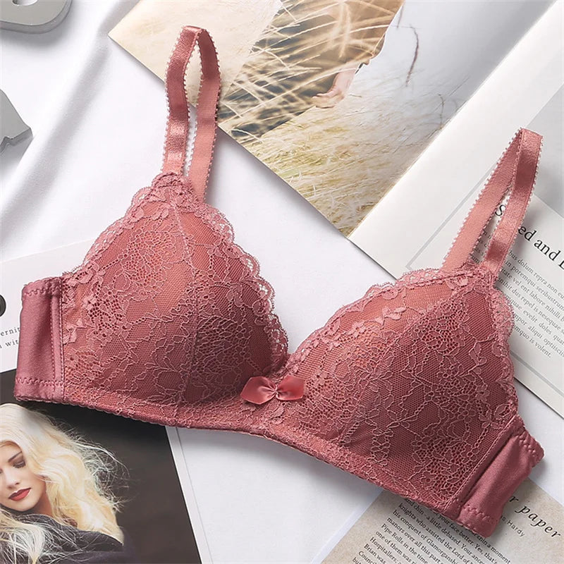 Women's Bra Smooth 3/4 Coverage Big Large Lingerie Seamless Wire Free Push Up Support Bras ABC Cup Size 70-90 Black White Tops