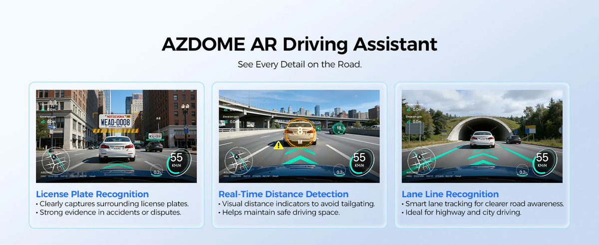 AZDOME Dash Cam M660 2.5K+3*1080P 4CH Car DVR GPS 5G Wifi Free 64GB Card Voice Control 24H Parking Monitor Super Night Visio