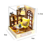 Mini Doll House DIY Small House Kit Handmade 3D Puzzle Assembly Model Building Room Bedroom Decoration Wooden Craft BirthdayGift