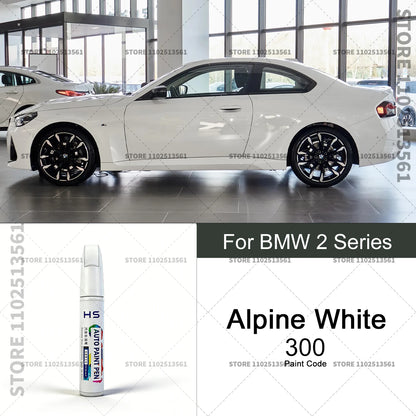 Car Paint Repair Pen Touch Up Scratch Remover DIY Auto Accessories Alpine White 300 Black Blue Gray For 2013-2025 BMW 2 Series