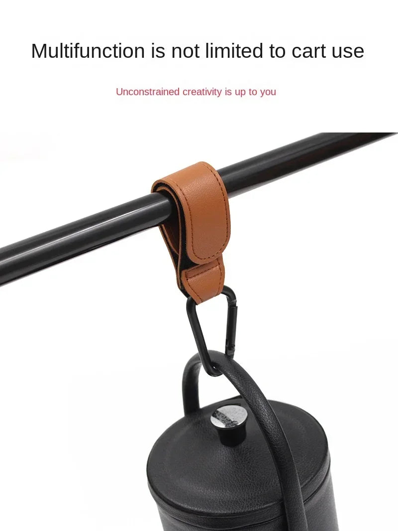Leather Baby Bag Stroller Hook Pram Rotate 1/2pcs 360 Degree Rotatable Cart Organizer Pram Hook Stroller Accessories