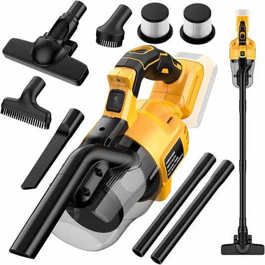Handheld Vacuum Cleaner with 2pcs Filter  Electric Cordless Vacuum for Home Car Pet Hair Clean Compatible With DeWalt Battery