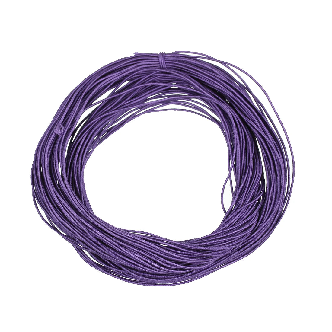 Apx 25 Yards 1mm Fabric Crafting Cords DIY Bracelets Braided Elastic Cord Beading Threads Stretch String for Jewelry Making