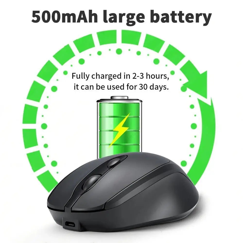 Beechip Rechargeable Wireless Bluetooth Mouse Silent WIRELESS COMPUT MOUS USB Ergonomic Gamer Mouse For Computer Laptop Macbook