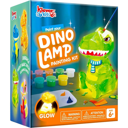 JOYFY DIY Night Light Paint Your Own Dinosaur Lamp Arts & Crafts Kit School Activities Art Supplies Painting Kits Birthday Gifts