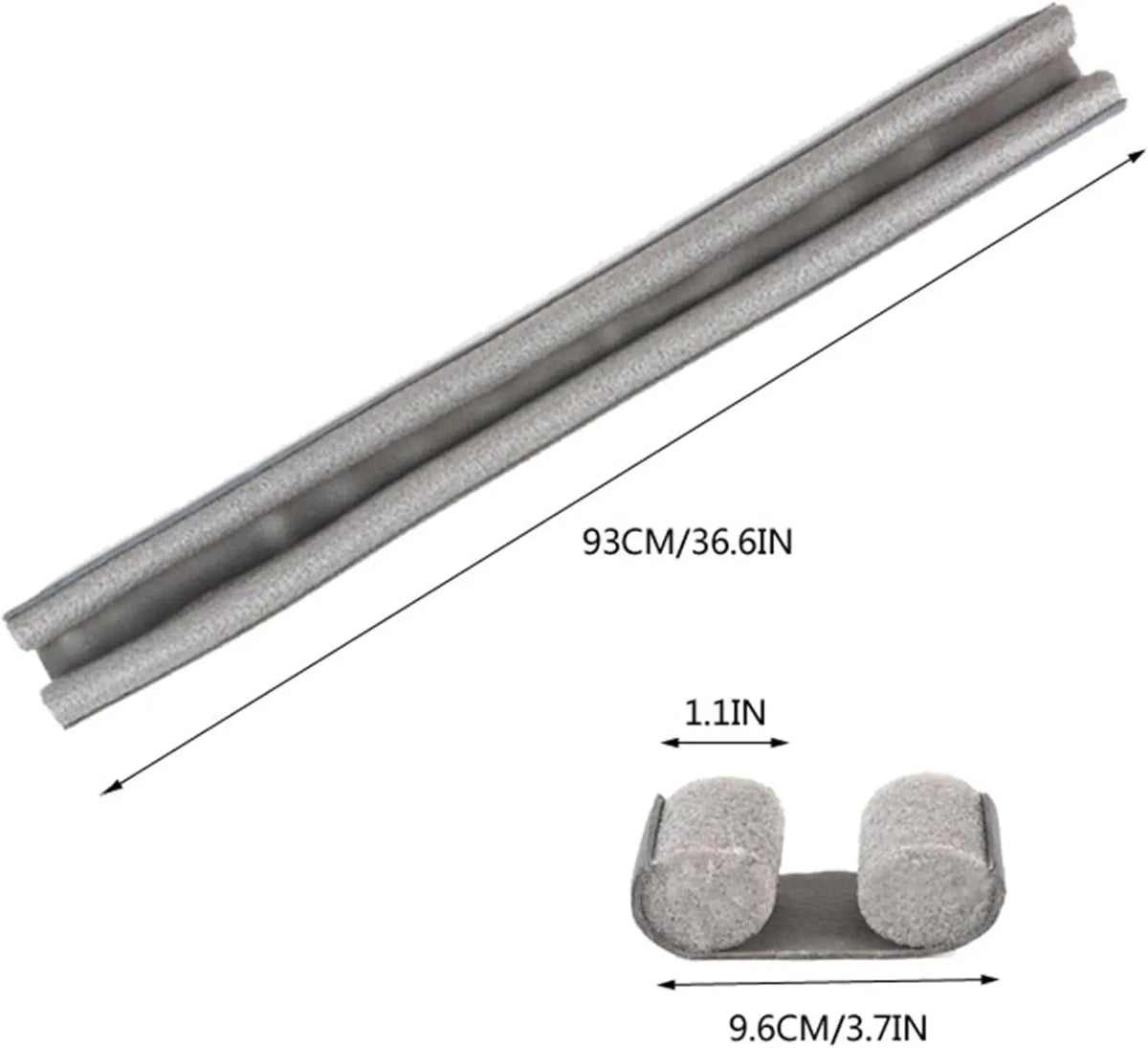 36" Door Draft Stopper – Adjustable Under-Door Seal to Block Cold Air, Noise & Dust (Fits Most Interior/Exterior Doors)