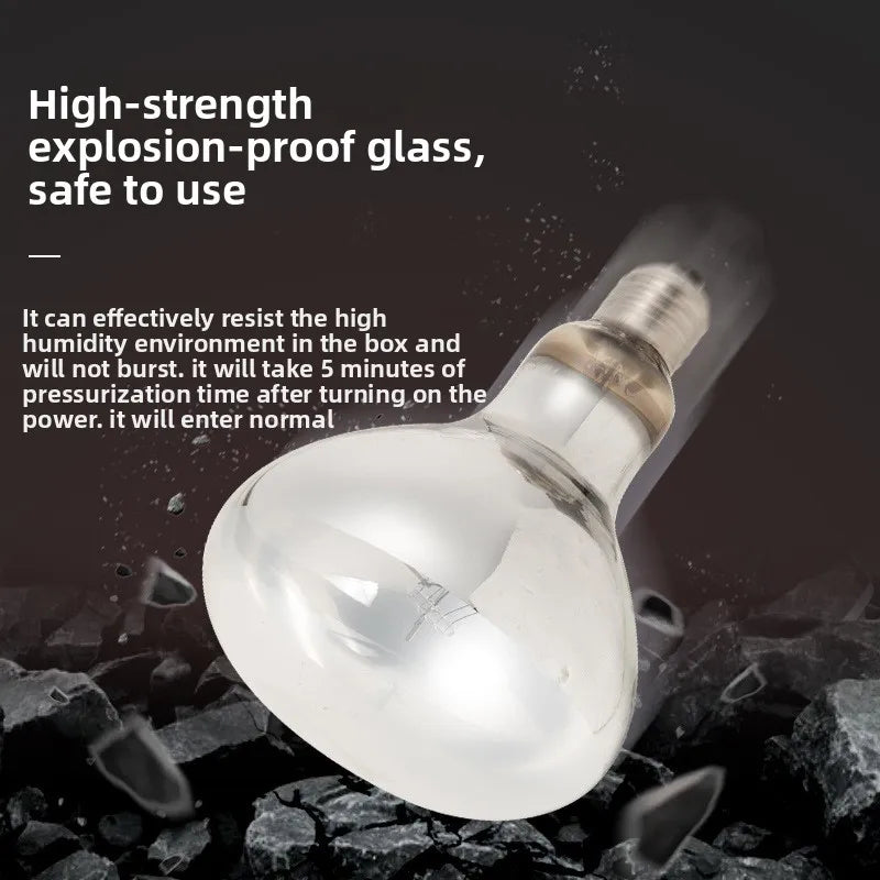 SuperRep Full Spectrum Reptile Sun Lamp - UVA/UVB Heat & Light for Tortoises & Bearded Dragons - Calcium Synthesis Basking Bulb