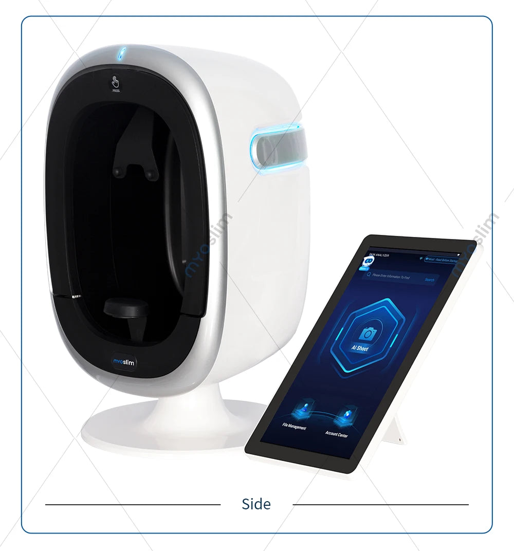 3D Skin Scanner Care Facial Analyzer Monitor Machine Magic Mirror Portable TestingEnglish Detector Face Camera Test Analysis