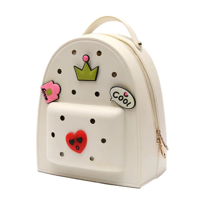 Stationery Adjustable Straps Silicone Backpack Zippered Waterproof Kids Schoolbags Soft Durable Kindergarten Knapsack Student