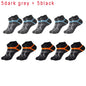 5 Pairs High Quality Socks Men Summer Outdoor Casual Cotton Socks Short Breathable Black Ankle Socks Run Sports Socks Size 38-45