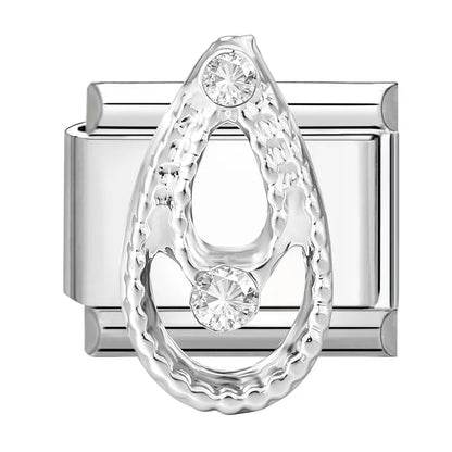 Zircon Star Heart Bow Moon Cherry Moon Italian Charm Links Fit 9mm Stainless Steel Bracelet Women Jewelry DIY Making Gifts