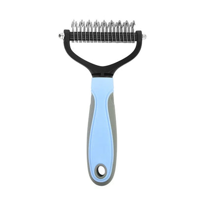 Pet Dog Detangler Dual Side Pet Dematting Comb Dog Cat Knot Remover Brush Undercoat Deshedding Grooming Tool for Long Short Hair