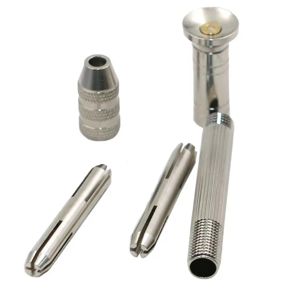0.8-3.0mm Mini Hand Drill Woodworking Tools Drilling Rotary Tool Manual Twist Drill Bit Watchmaker Pin Vice Watch Repair Tools