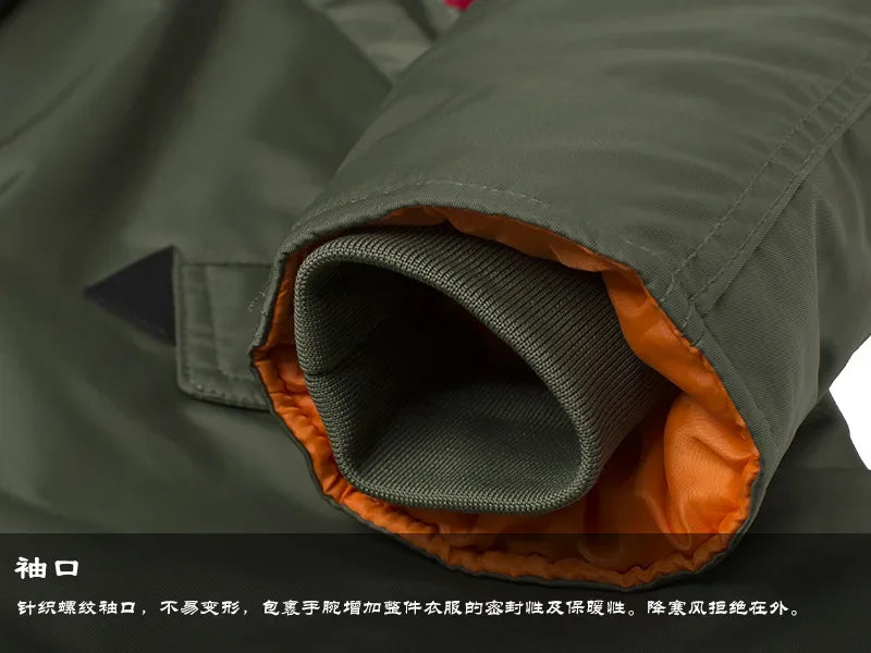 Winter Puffer Men Long Parkas Coat Military Fur Hood Warm Tactical Jacket Pilot Jacket Army Korean Thick Parka