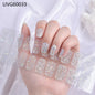 20/22Tips UV Semi cured Gel Nail Stickers Waterproof Long Lasting Full Gel Nail Wraps Press On Nail Decal DIY Manicure