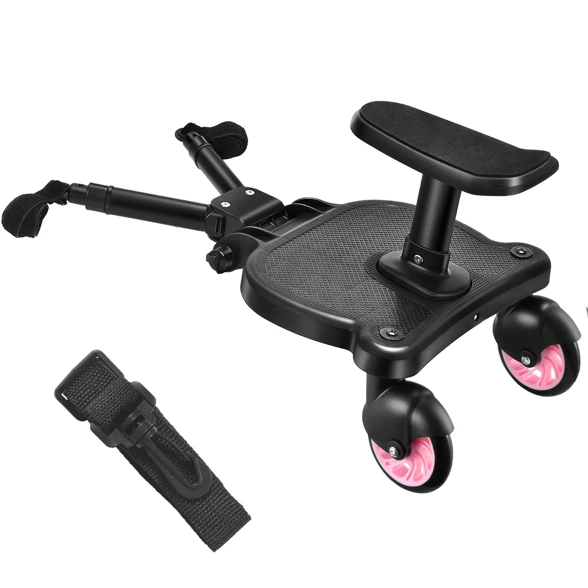 Twins Baby Stroller Pedal Adapter Stroller Accessorie Second Children Auxiliary Trailer Twins Scooter Standing Plate with Seat