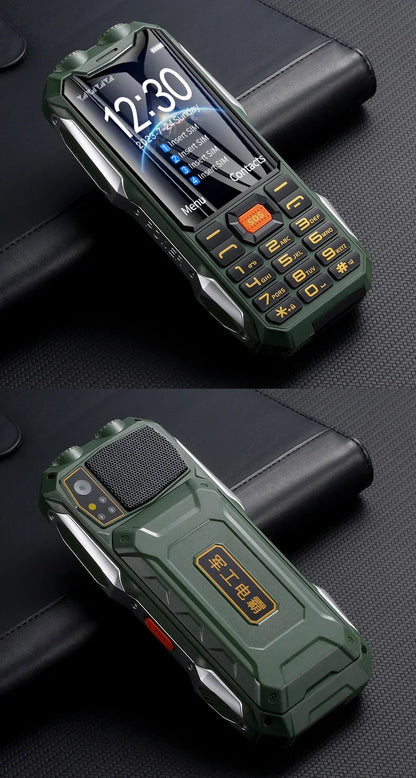 YEEMI Q9 GSM 2G&4G Network Mobile Phone 2G 4SIM 4G 2SIM Cards Rugged Bar Cellphone 3.5“ HD Display Big Battery Loud Sound Phone