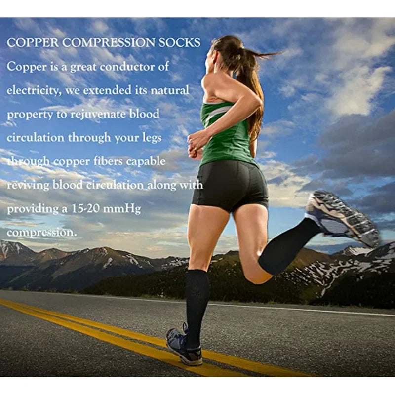 New Men Women Compression Socks for Leggings Running Marathon Pressure Soccer Adult Socks Network Red Pressure Nurse Men Socks