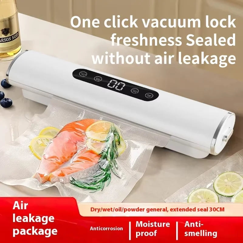 HOMEFISH Professional Vacuum Sealer for Food Vacuumor for Products Kitchen Sealing Machine Cuisine Packaging Plastic Bag Sealant