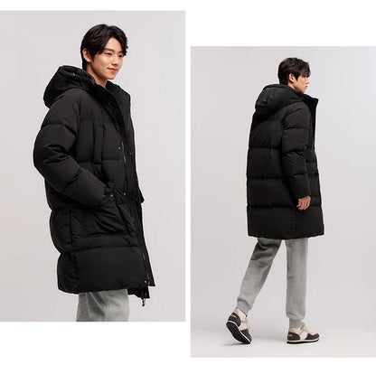 Semir Down Jacket Men 2026 New Waterproof Thick Outerwear Long Length Winter Clothing Couple