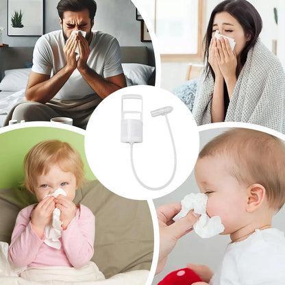 Nasal Aspirator for Baby Nose Cleaner Booger Sucker for Baby Hand Puller Clogged Passages and Boogers for Kids Toddler Children