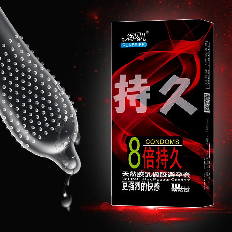 10/12PCS Super Dotted Condom Adult Sex Toys Stimulation Sleeves For Penis Male Contraception Condoms Erotic Product Sex Goods