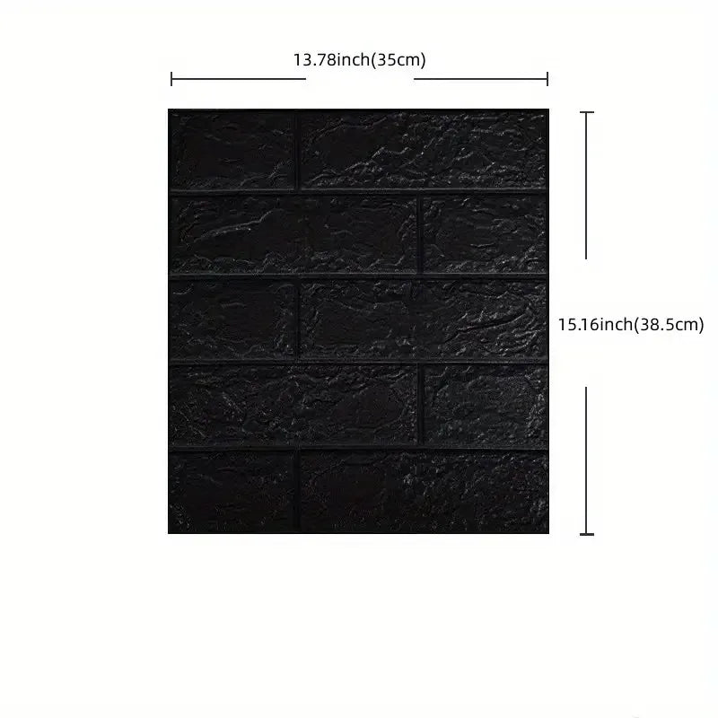 Self-adhesive 1-40pcs 38.5X35cm DIY 3D Wallpaper Retro Brick Pattern Wall Stickers Waterproof Room Decor Foam Home Decoration