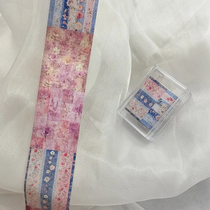 1Pc 100cm Flower Nail Foils for Transfer Paper Floral Stickers Rose Nails Wraps Tulip Nail Art Decorations